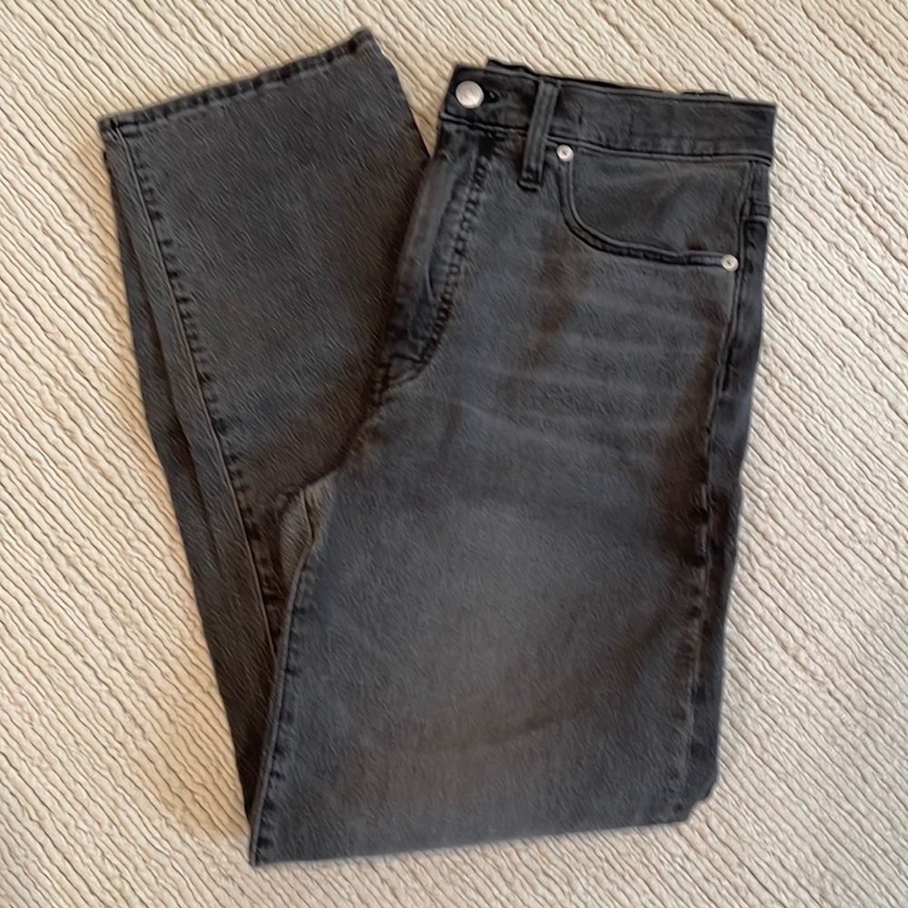 NWOT Madewell The Perfect Vintage Straight Jean in Washed Black Size 29